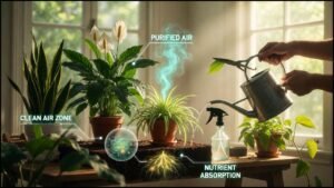 how can you care for air purifying plants to maximize their effect (2)