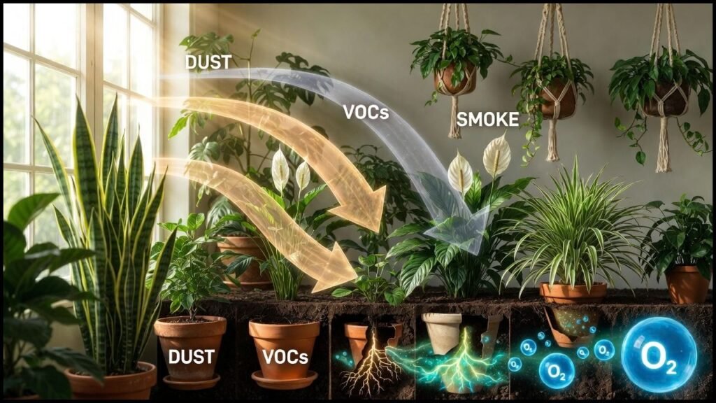 Air Purifying Plants Reduce Indoor Pollution