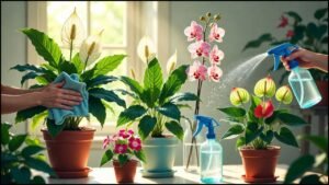 How to clean the leaves of flowering indoor plants how to clean the leaves of flowering indoor plants (1)
