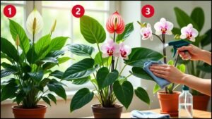 How to clean the leaves of flowering indoor plants how to clean the leaves of flowering indoor plants (2)