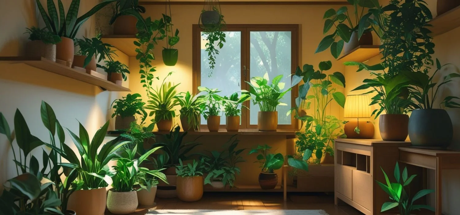 How to care for low-light plants in a windowless room